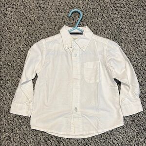 Boys White Button Down Shirt